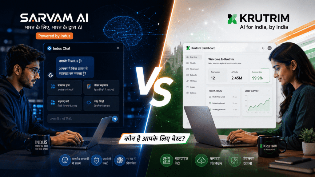 Sarvam AI vs Krutrim: best Indian AI tools 2026 comparison