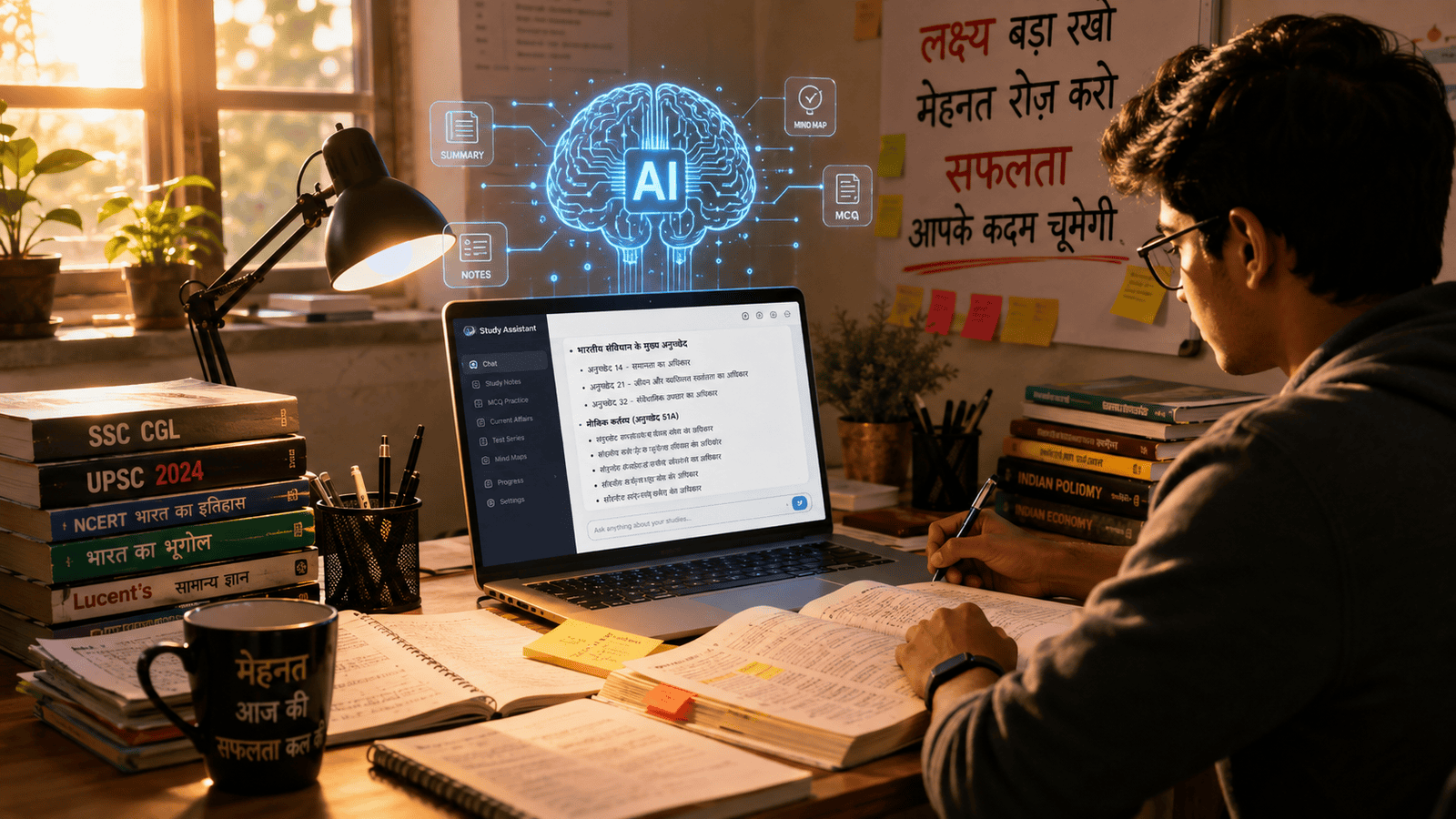 AI Tools for Exam Preparation Hindi - Competitive Exam Guide 2026