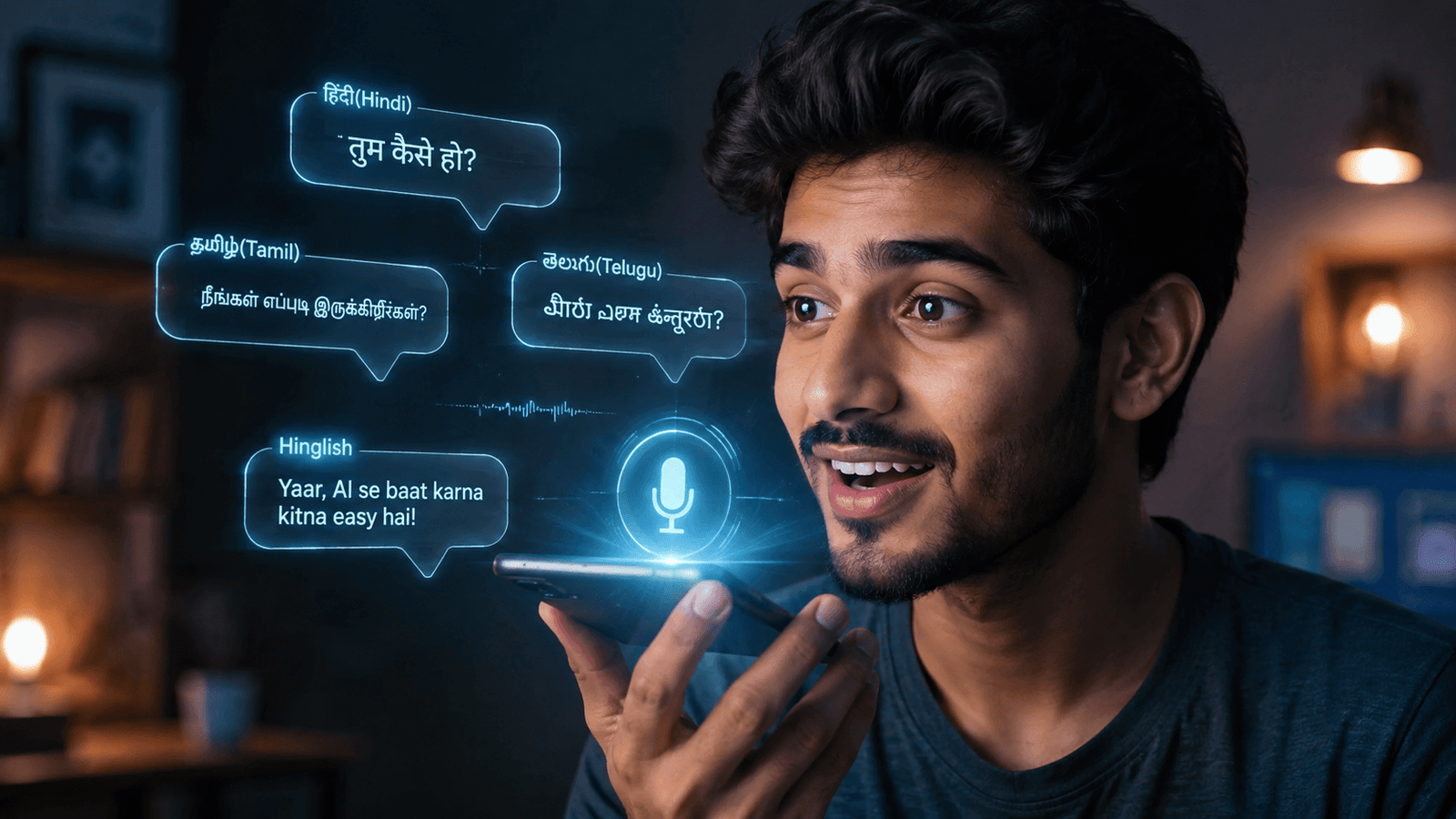 Sarvam AI Indus app features - Hindi voice aur text support